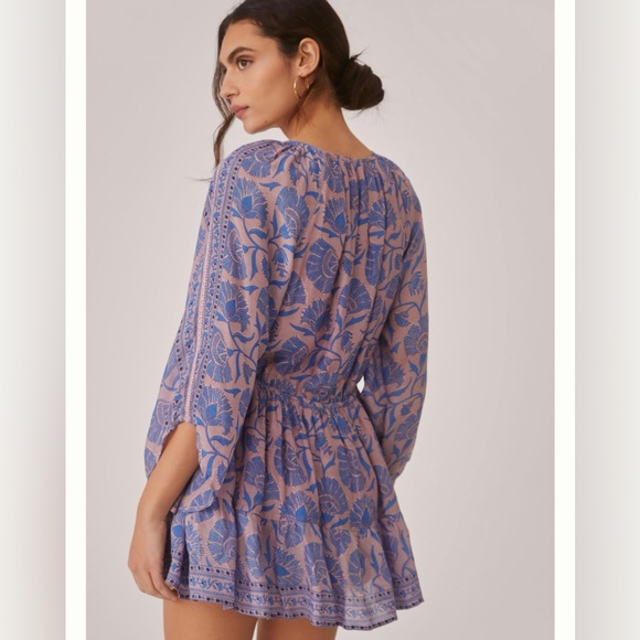 Anthropologie Omika V-Neck Floral Printed Tunic - Picture 3 of 7